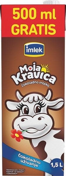 Čokoladno mleko MOJA KRAVICA 1l + 500ml gratis-slika