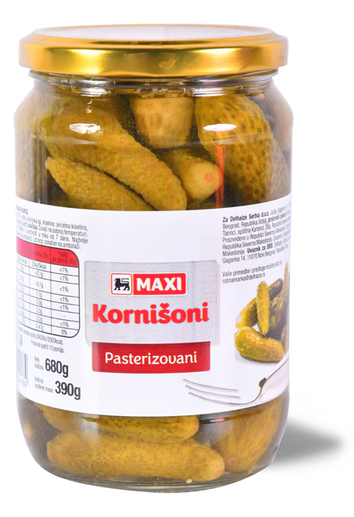 Kornišoni MAXI 680g-slika
