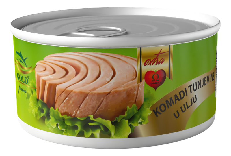Tunjevina GOLD PRIMA komadi u ulju 80g-slika