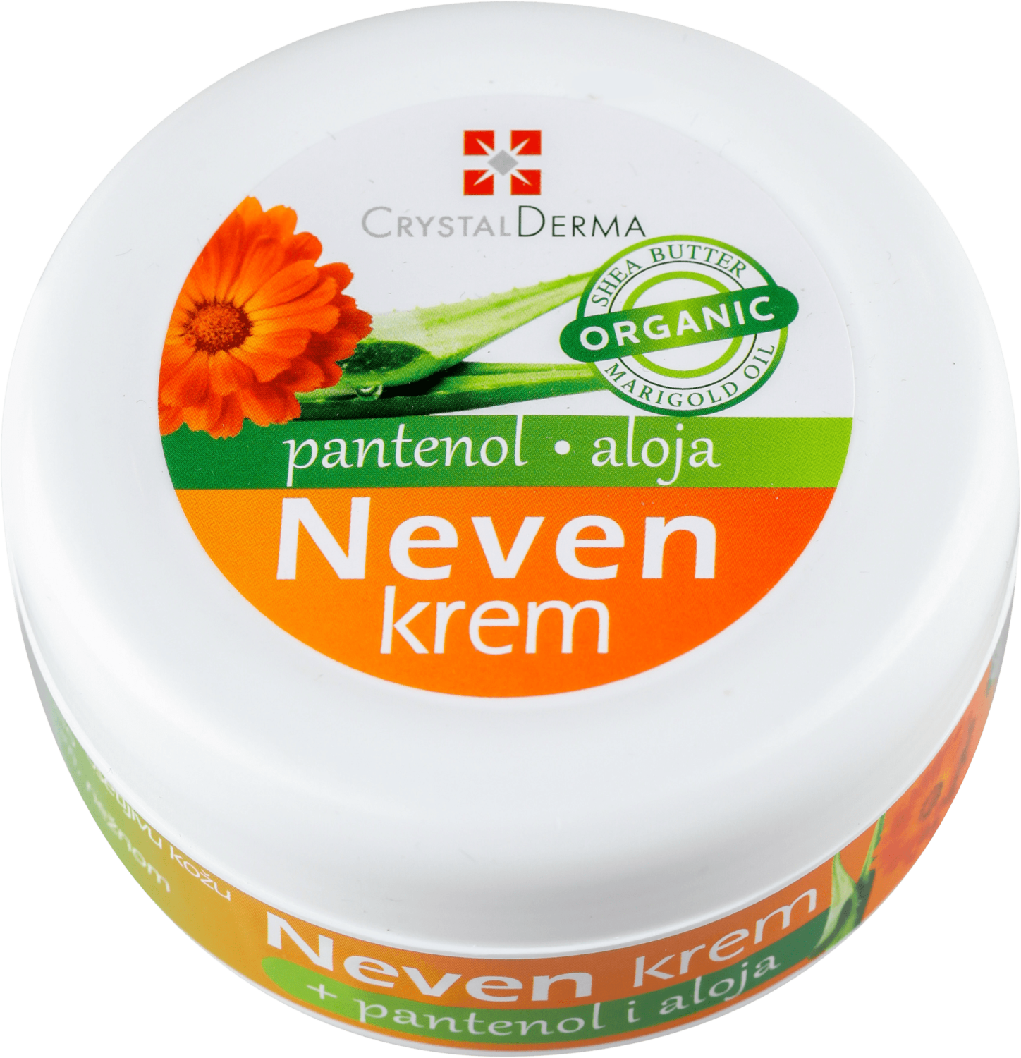 Neven krema CRYSTALDERMA pantenol i aloja 125ml-slika