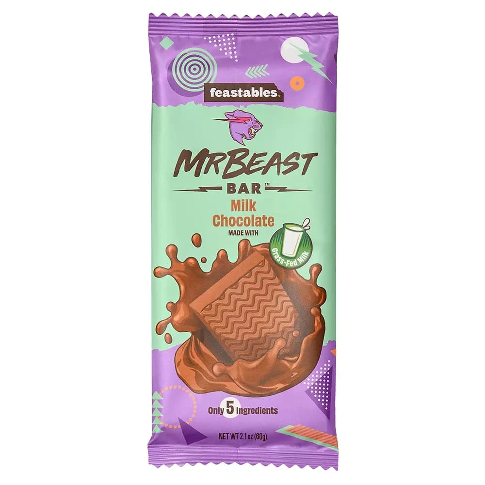 MR BEAST Milk Chocolate čokoladni bar 60g-slika