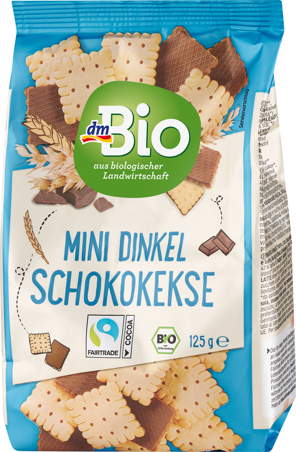 DM BIO mini keks od spelte i čokolade 125g-slika