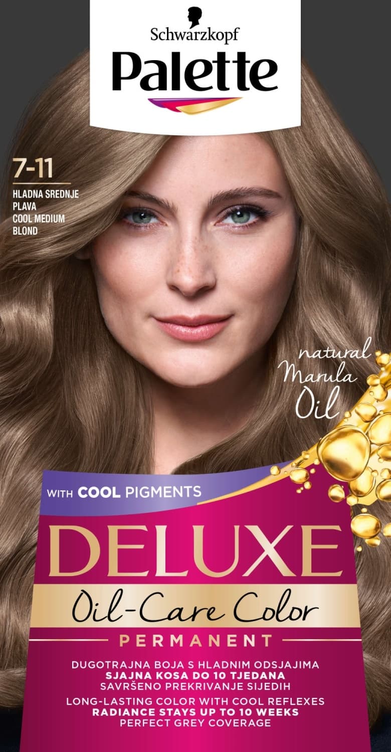 PALETTE Deluxe farba za kosu 7.11 middle blonde-slika