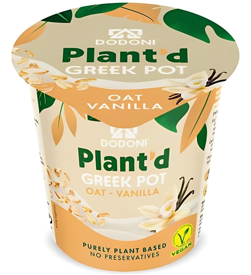 Grčki ovseni jogurt DODONI Plant ovas vanila 150g-slika