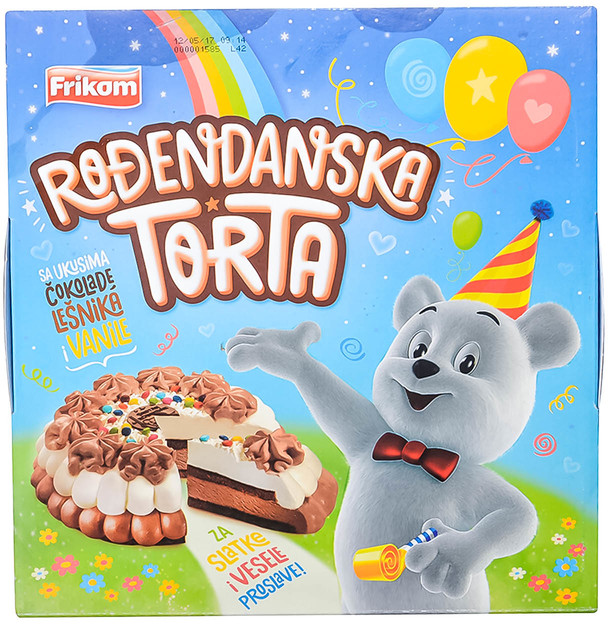 SLAD.TORTA RODJENDANSKA 1KG FRIKOM-slika