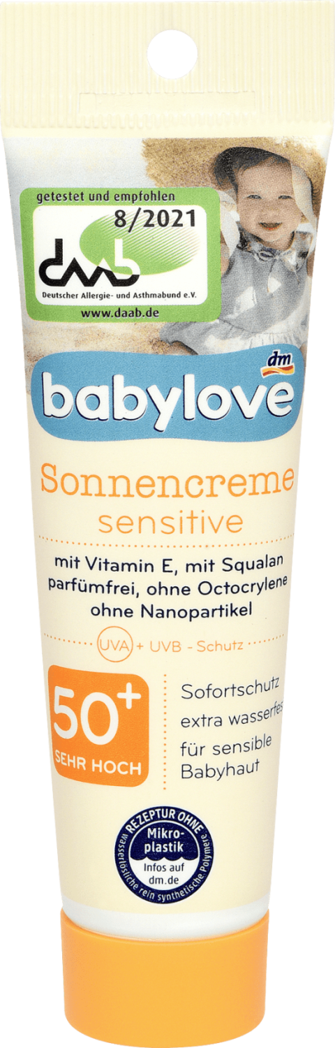 Dečija krema za sunčanje BABYLOVE Sensitive SPF50+ 30ml-slika
