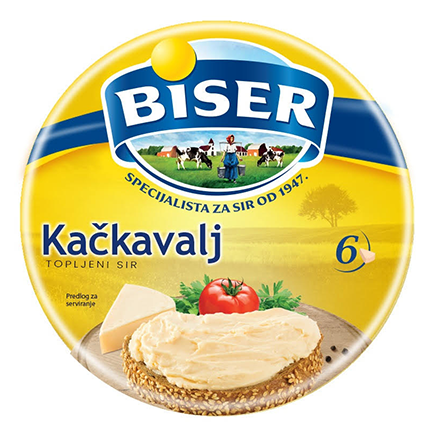 Topljeni sir BISER kačkavalj 140g-slika