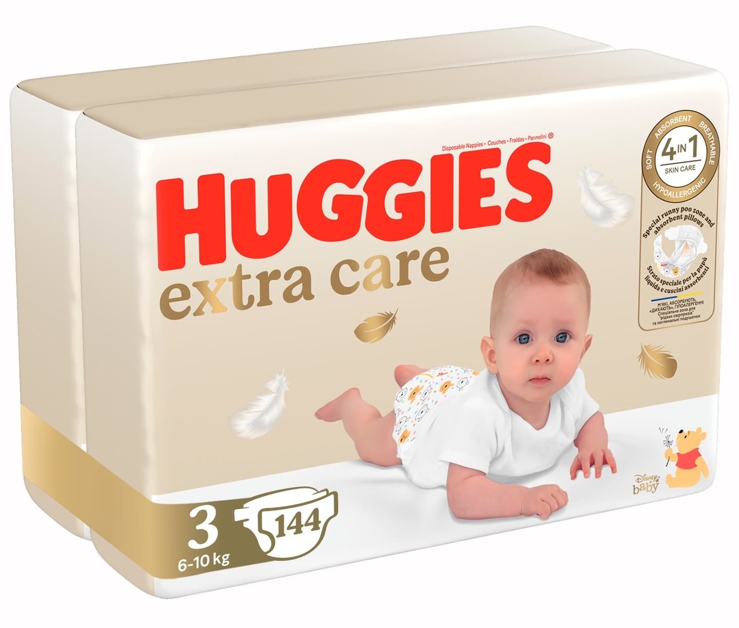 HUGGIES pelene Extra care 3 144kom-slika