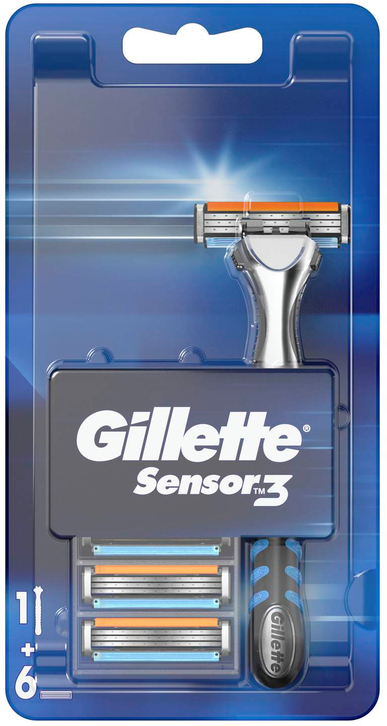 Brijač GILLETTE Sensor 3 sa 6 dopuna-slika