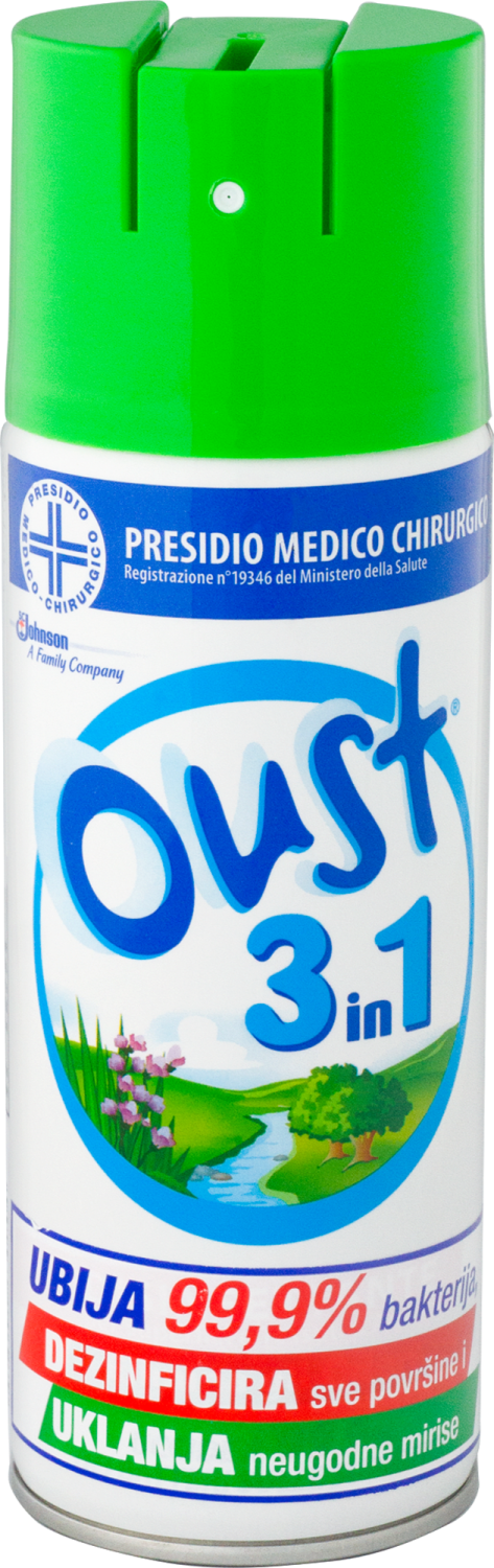 OSVEZIVAC PROSTORA OUST SPREJ 3u1 400ml-slika