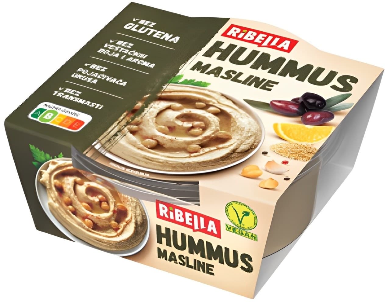 HUMUS RIBELLA MASLINE 200G-slika