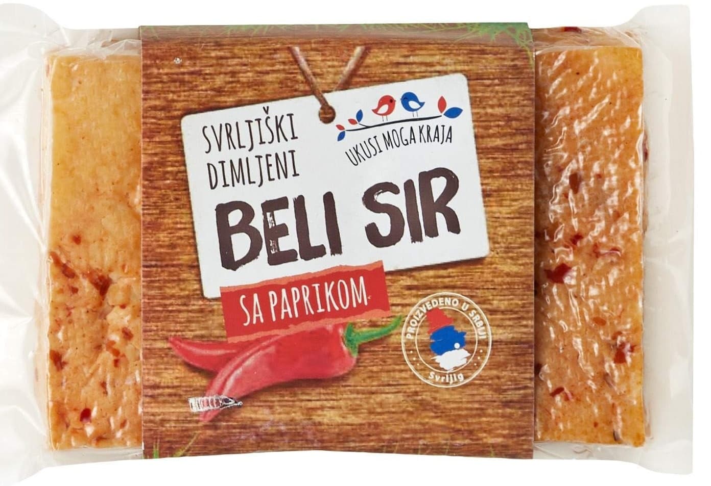 Beli sir UKUSI MOGA KRAJA Svrljiški dimljeni sa paprikom 250g-slika
