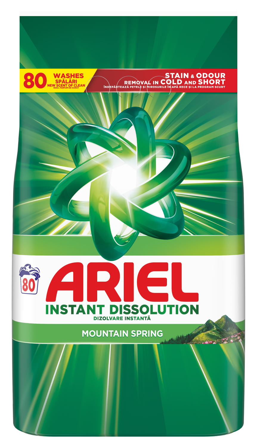 Ariel Mountain Spring 5,2kg/80 pranja-slika