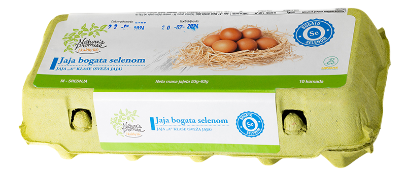 Jaja klasa A bogata selenom NATURE'S PROMISE 10kom-slika