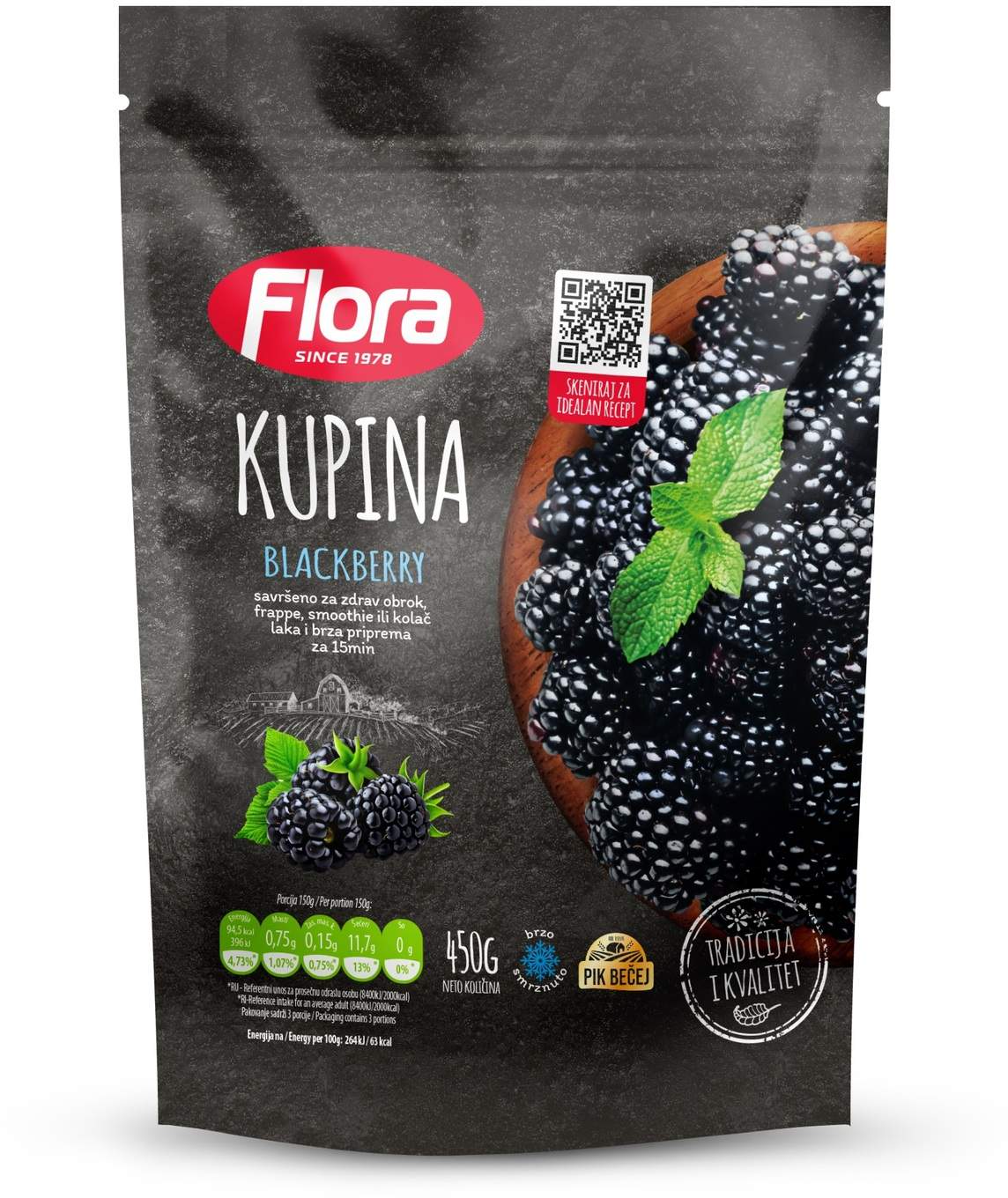 Smrznuta kupina 450g-slika
