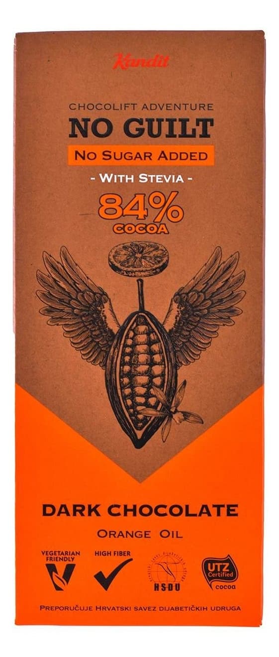 Cokolada crna 84% No Guilt Kandit 80g-slika