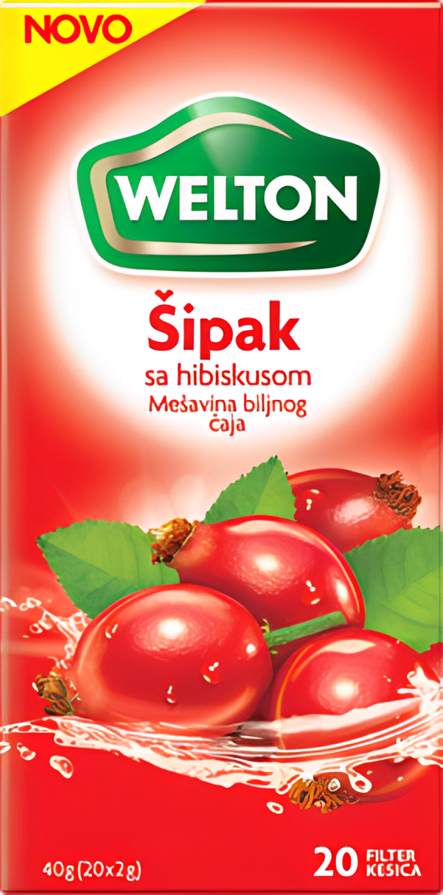 WELTON čaj šipak sa hibiskusom 40g-slika