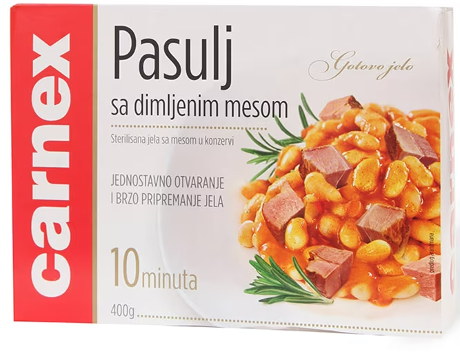 Pasulj sa dimljenim mesom Carnex 400g-slika