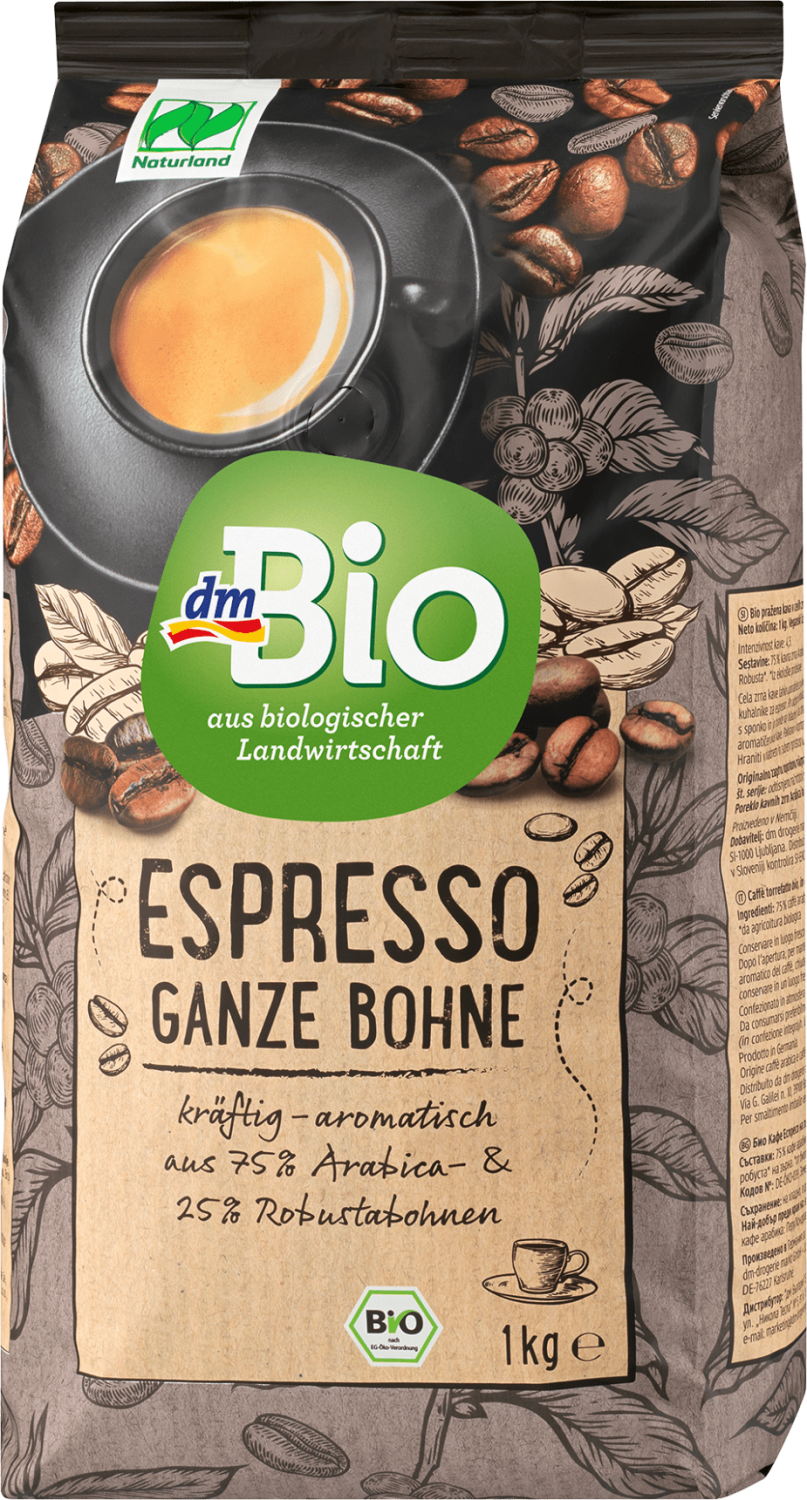 Espresso kafa DM BIO mešavina pržene kafe u zrnu 1kg-slika