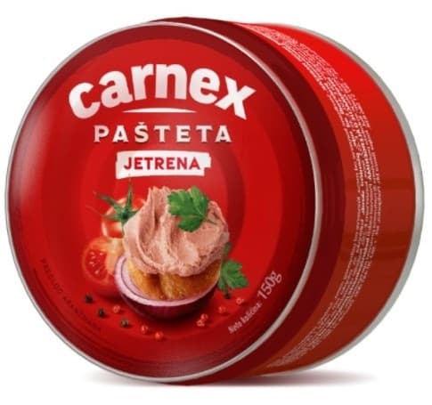 Jetrena pasteta Carnex limenka 150g-slika
