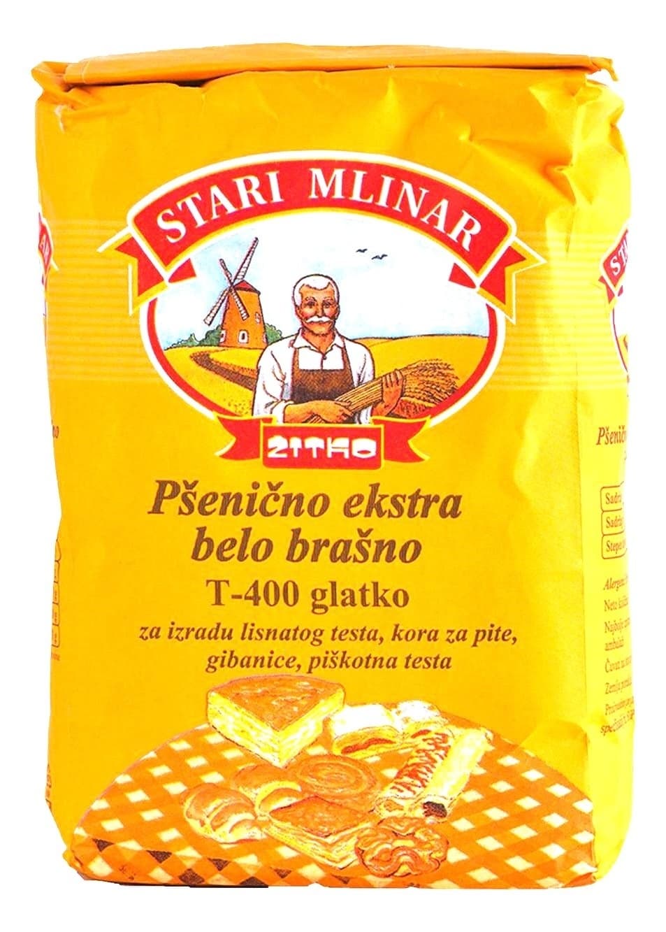 Brašno STARI MLINAR glatko T-400 1kg-slika