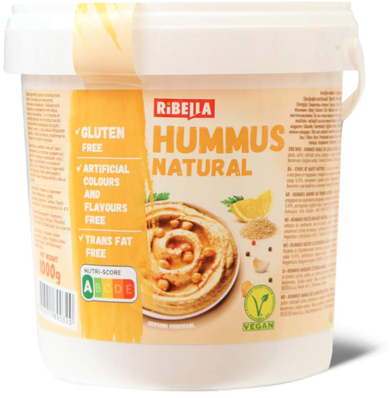 Hummus natural RIBELLA 1kg-slika