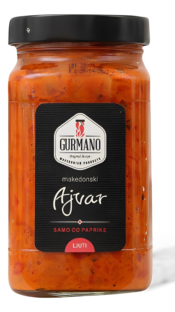 Ajvar Ljuti Gurmano 490g-slika