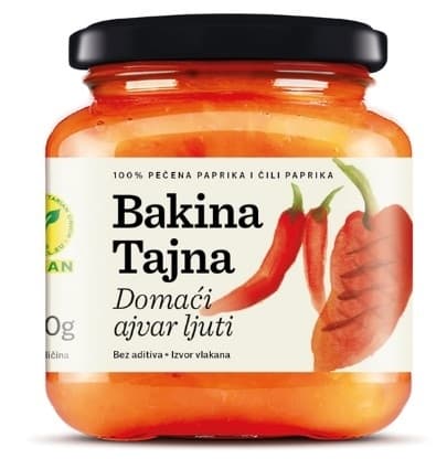 Ajvar ljuti Bakina Tajna 300g-slika