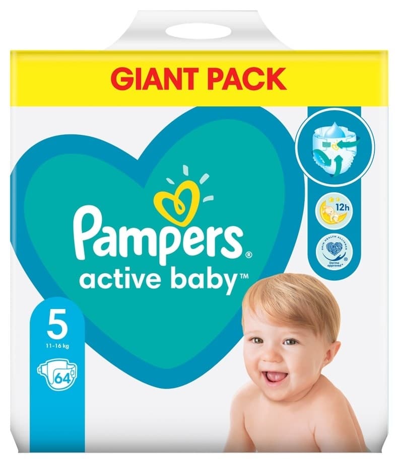 PAMPERS pelene GP 5 64kom-slika
