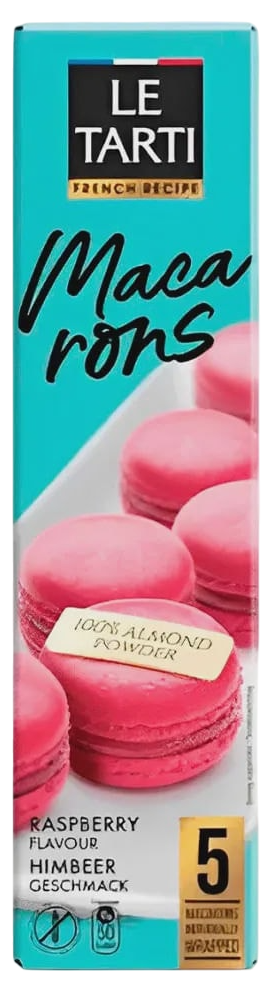 BISKVIT MAKARONS MALINA 60G LE TAR-slika