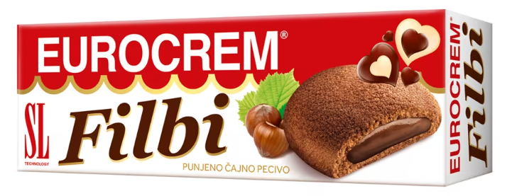 Biskvit Filbi punjen eurokremom 125g, Sw-slika