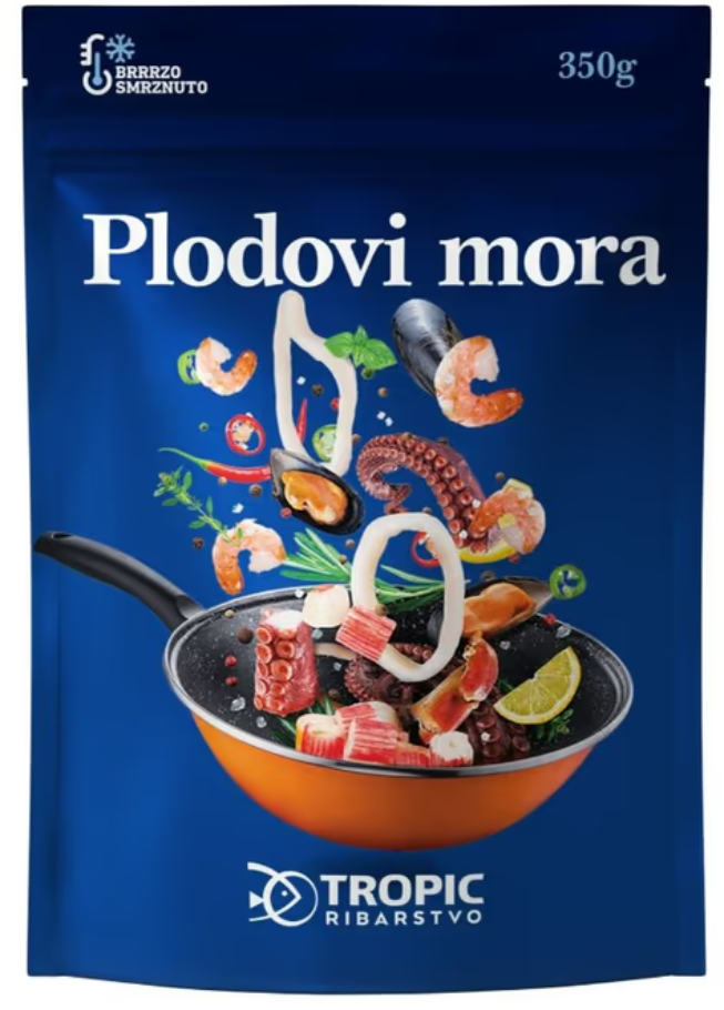 Smrznuti plodovi mora Tropic 350g-slika