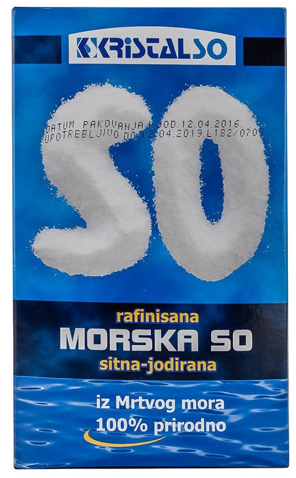 So morska jodirana Kristal So 1kg-slika