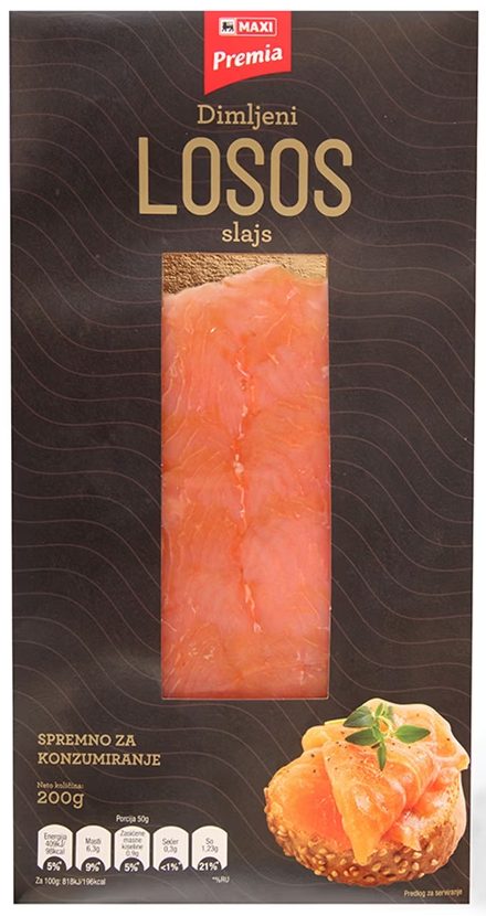 PREMIA dimljeni losos slajs 200g-slika