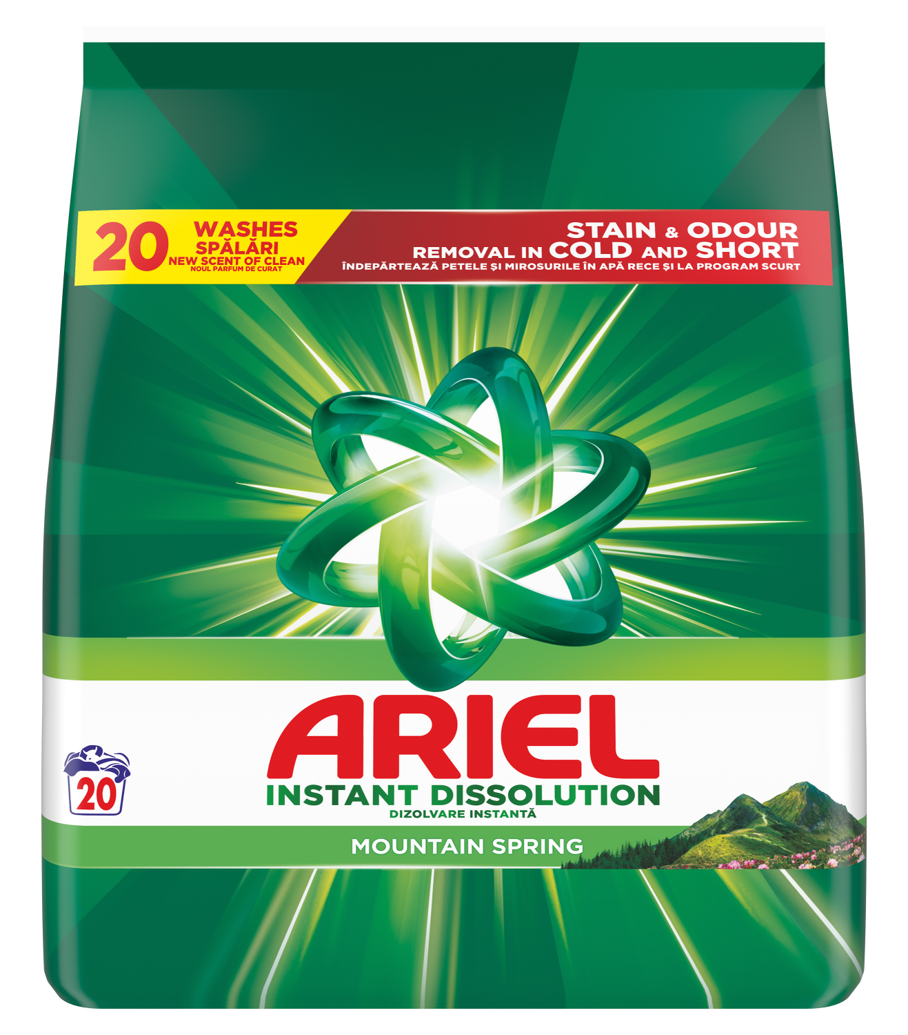 Ariel Mountain Spring 1,3kg/20 pranja-slika