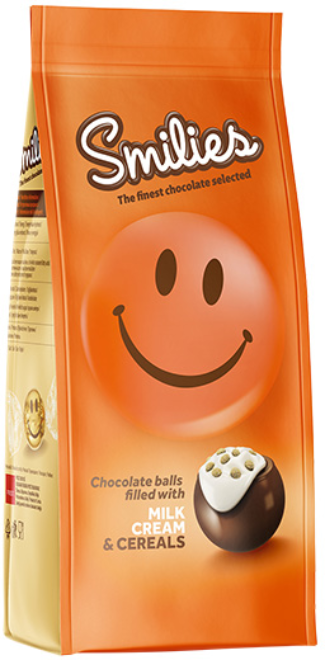 Bombonjera krem i ceralije Smilies 120g-slika