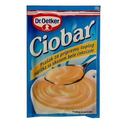 TOPLA BELA COKOLADA 25GR CIOBAR DR,OETKE-slika