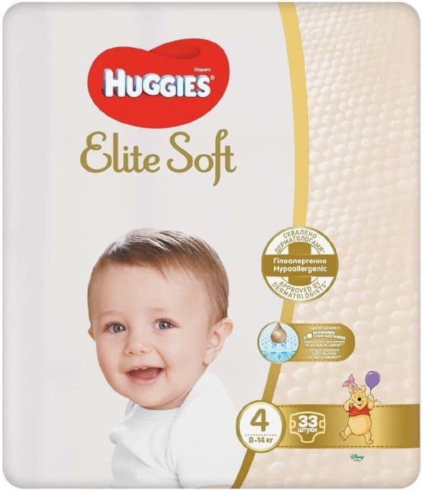 HUGGIES pelene Elite Soft 4 33kom-slika