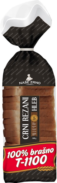 Hleb crni rezani 500g-slika