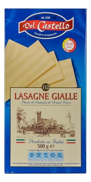 Lazanja Del Castello 500g-slika