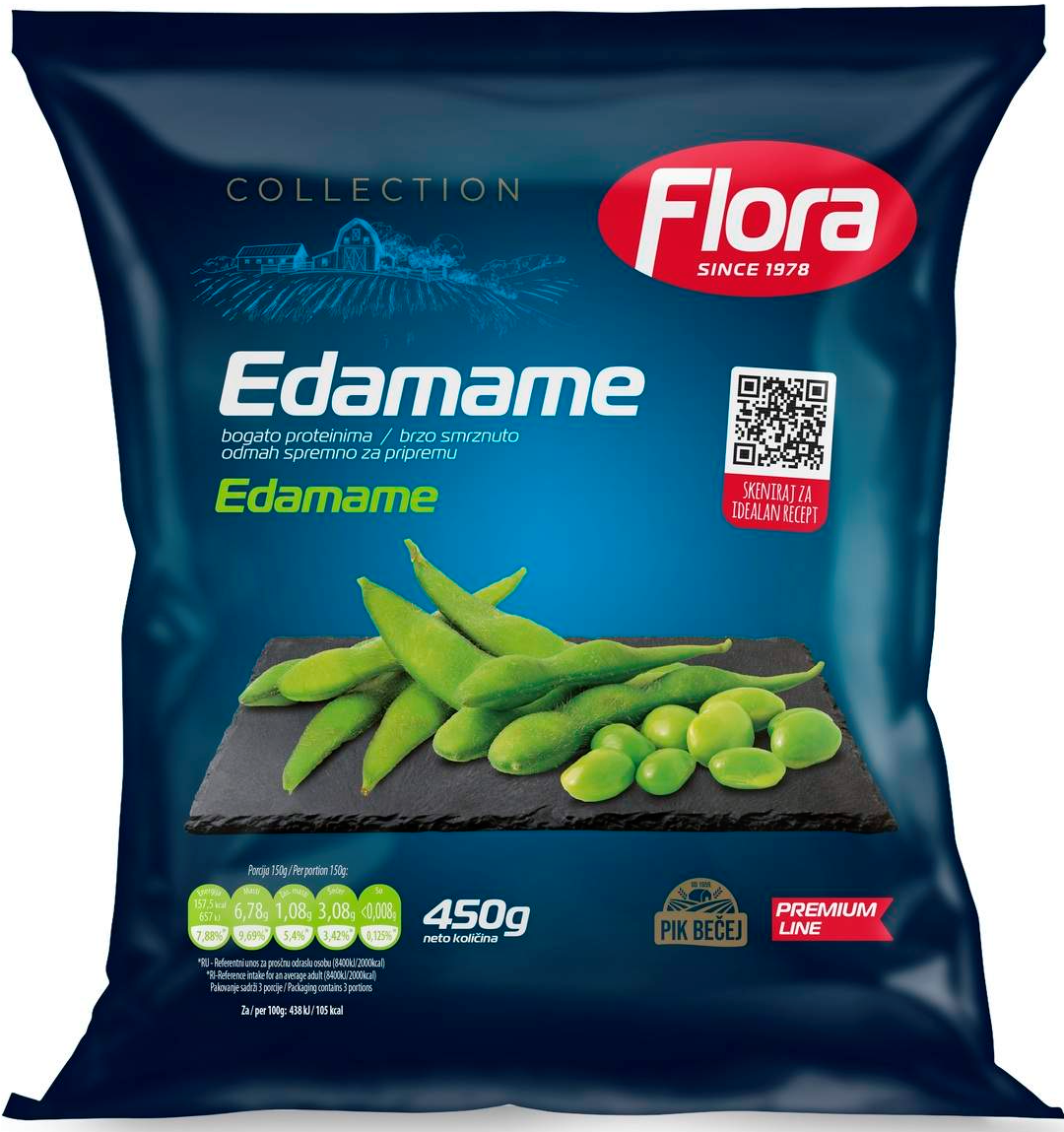 Smrznuti edamame Flora 450g-slika