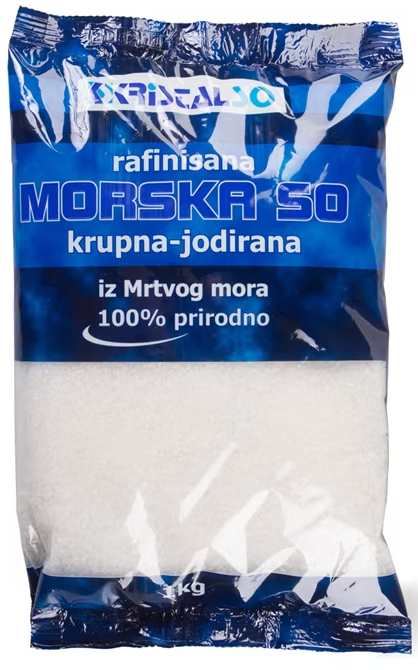 So morska krupna Kristal So kesa 1kg-slika