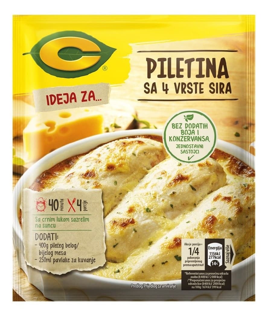 Dodatak C piletina sa 4 sira 32g-slika