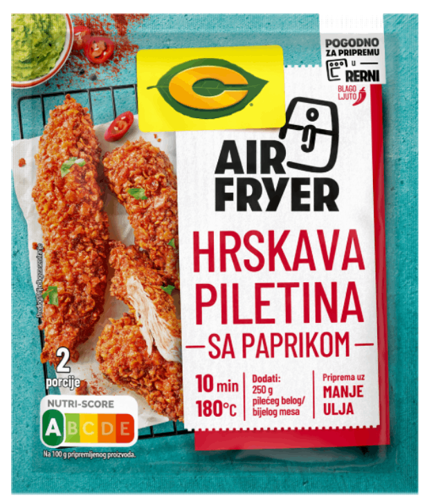 Začin C Air fryer hrskava piletina sa paprikom 44g-slika