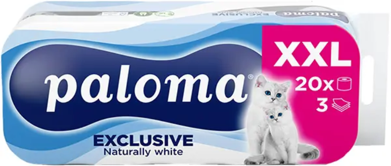 Toalet papir Exclusive 20/1 Paloma 3sl-slika