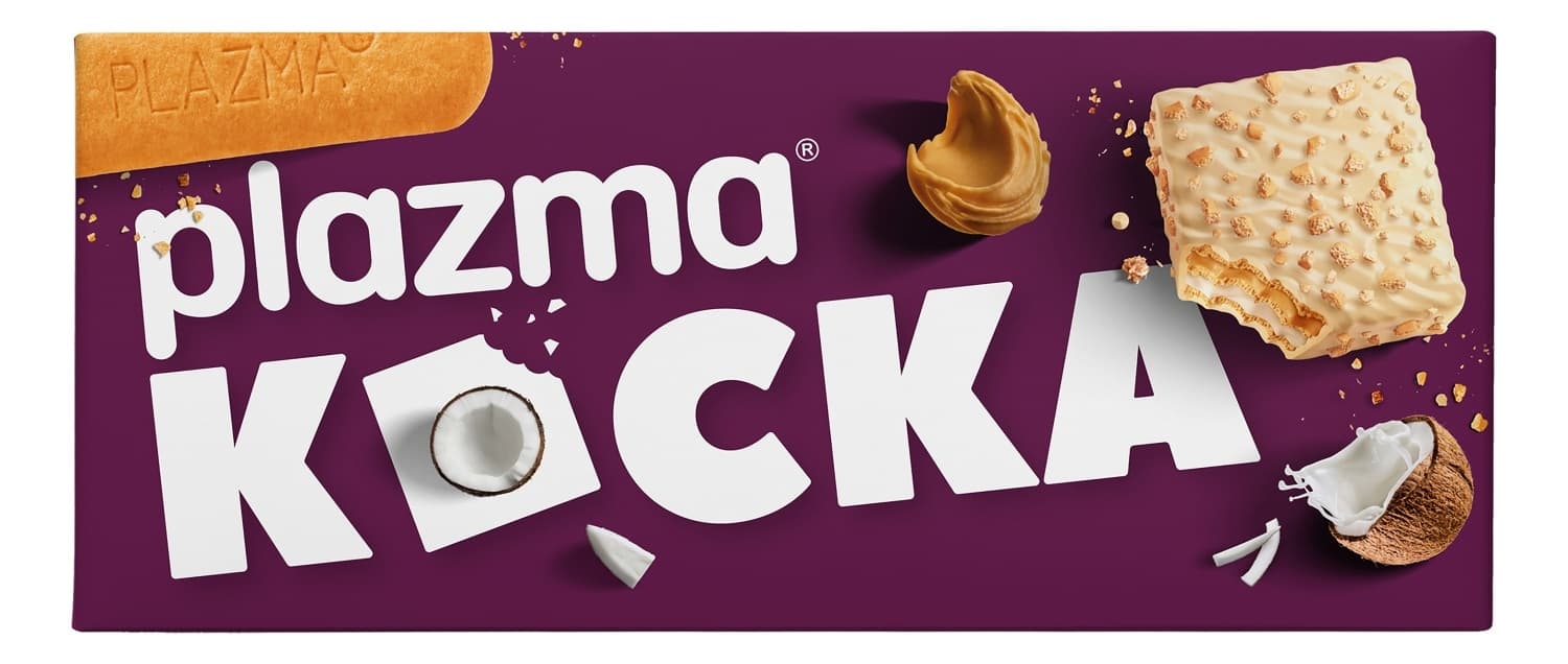 Plazma kocka vafl bela cokolada 130g-slika