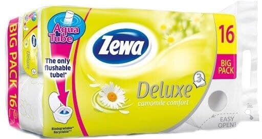 Toal.papir deluxe camomile Zewa 3sl.16/1-slika