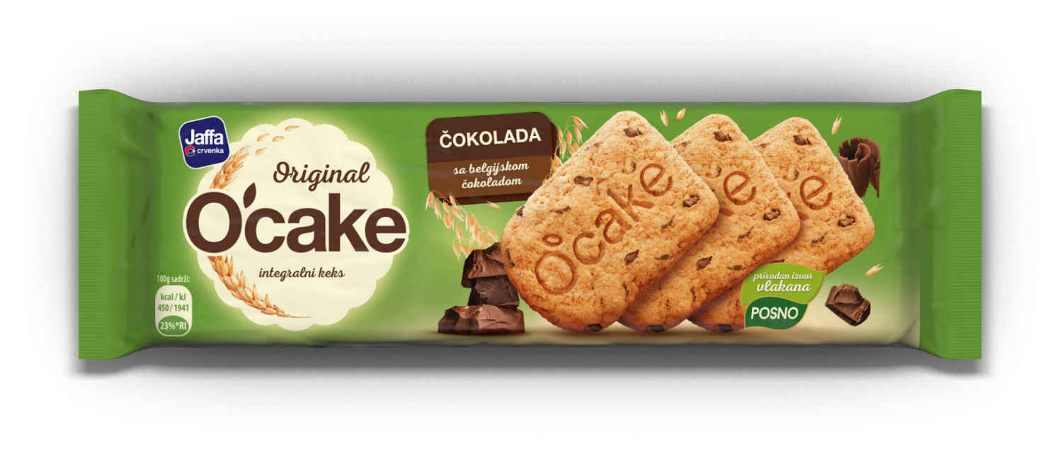 Keks integralni O`Cake Optimo coko 115g-slika