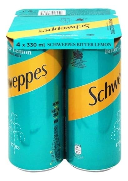 Schweppes Bitter Lemon 4x0,33l CAN-slika