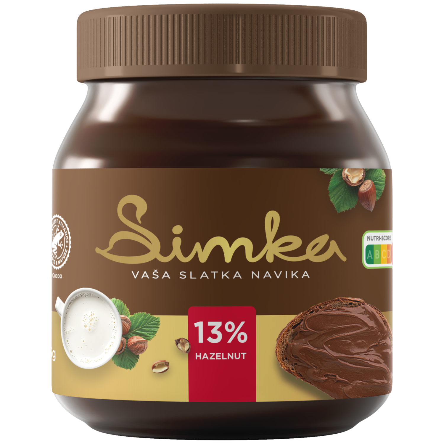 Krem Simka kakao CR 13% lesnika 375g-slika